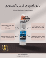 ایجاد حس خنکی شدید و رایحه تیز و تازه. بهترین گزینه برای کسانی که عرق زیاد همراه با بوی تند دارند. ماندگاری ۴۸ ساعته.